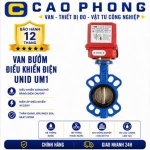 Van bướm gang điều khiển điện Unid UM1 - Cao Phong