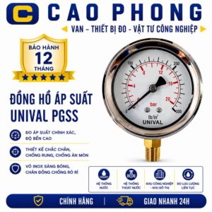 Đồng hồ áp suất Unival PGSS - Cao Phong