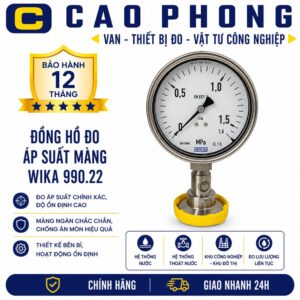 Đồng hồ đo áp suất màng WIKA 990.22 - Cao Phong
