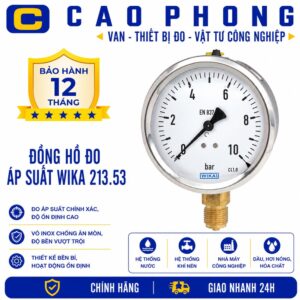 Đồng hồ đo áp suất WIKA 213.53 - Cao Phong