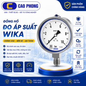 Đồng hồ áp suất WIKA EN 837-1 - Cao Phong