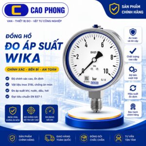 Đồng hồ áp suất WIKA EN 837-1 - Cao Phong