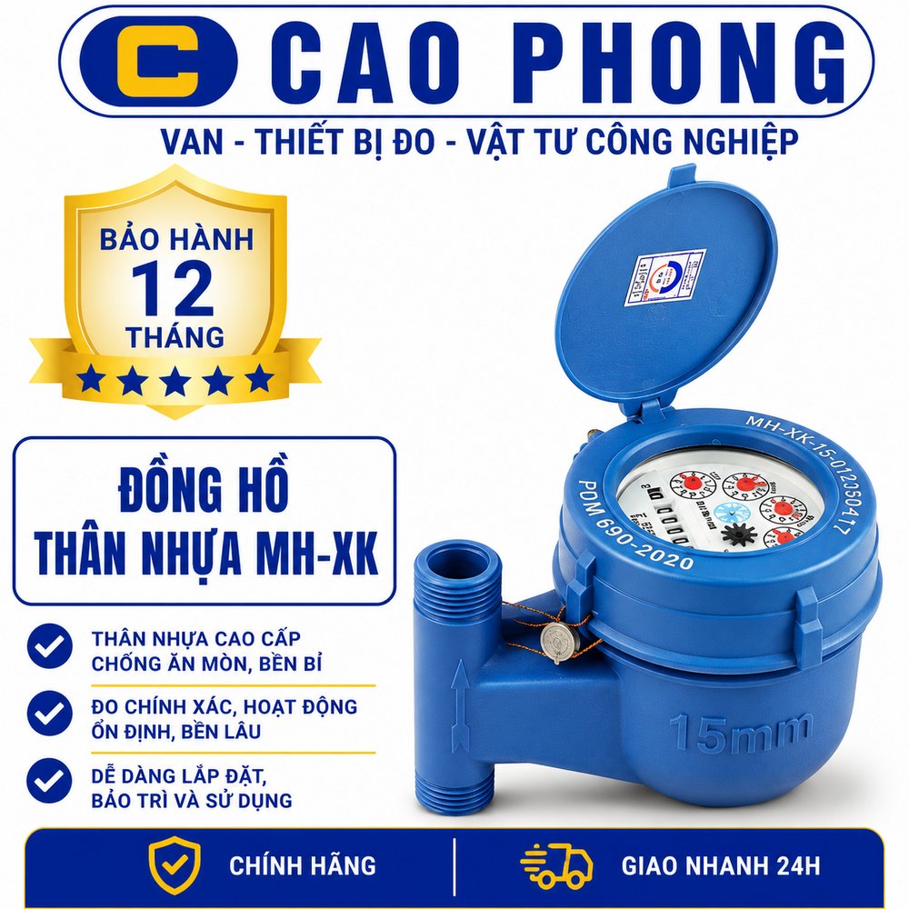 Đồng hồ thân nhựa MH-XK - Cao Phong Đồng hồ thân nhựa MH-XK - Cao Phong