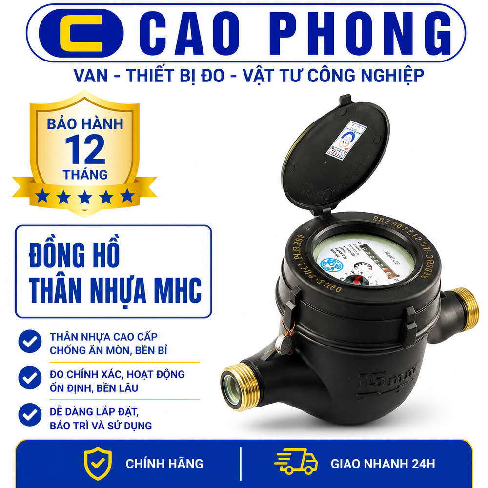Đồng hồ thân nhựa MHC - Cao Phong Đồng hồ thân nhựa MHC - Cao Phong
