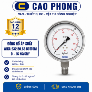 Đồng hồ áp suất WIKA 232.50.63 EN 837-1 - Cao Phong