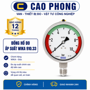Đồng hồ đo áp suất 3 kim WISE P510 - Cao Phong