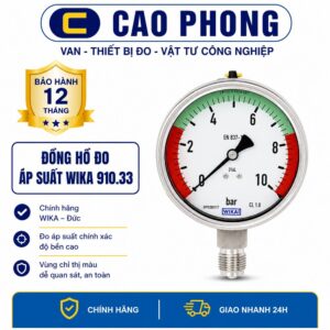 Đồng hồ đo áp suất 3 kim WISE P510 - Cao Phong