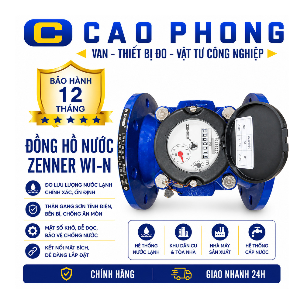 Đồng hồ đo nước Zenner Wi-N - Cao Phong Đồng hồ đo nước Zenner Wi-N - Cao Phong
