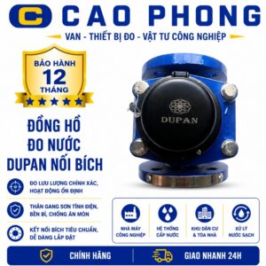 Đồng hồ đo nước sạch Dupan nối bích - Cao Phong
