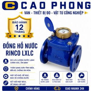 Đồng hồ đo nước Rinco LXLC - Cao Phong