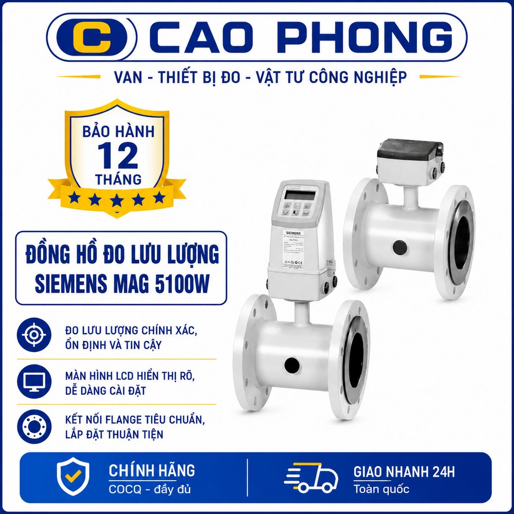 Đồng hồ đo lưu lượng SIEMENS MAG5100W - Cao Phong Đồng hồ đo lưu lượng SIEMENS MAG5100W - Cao Phong