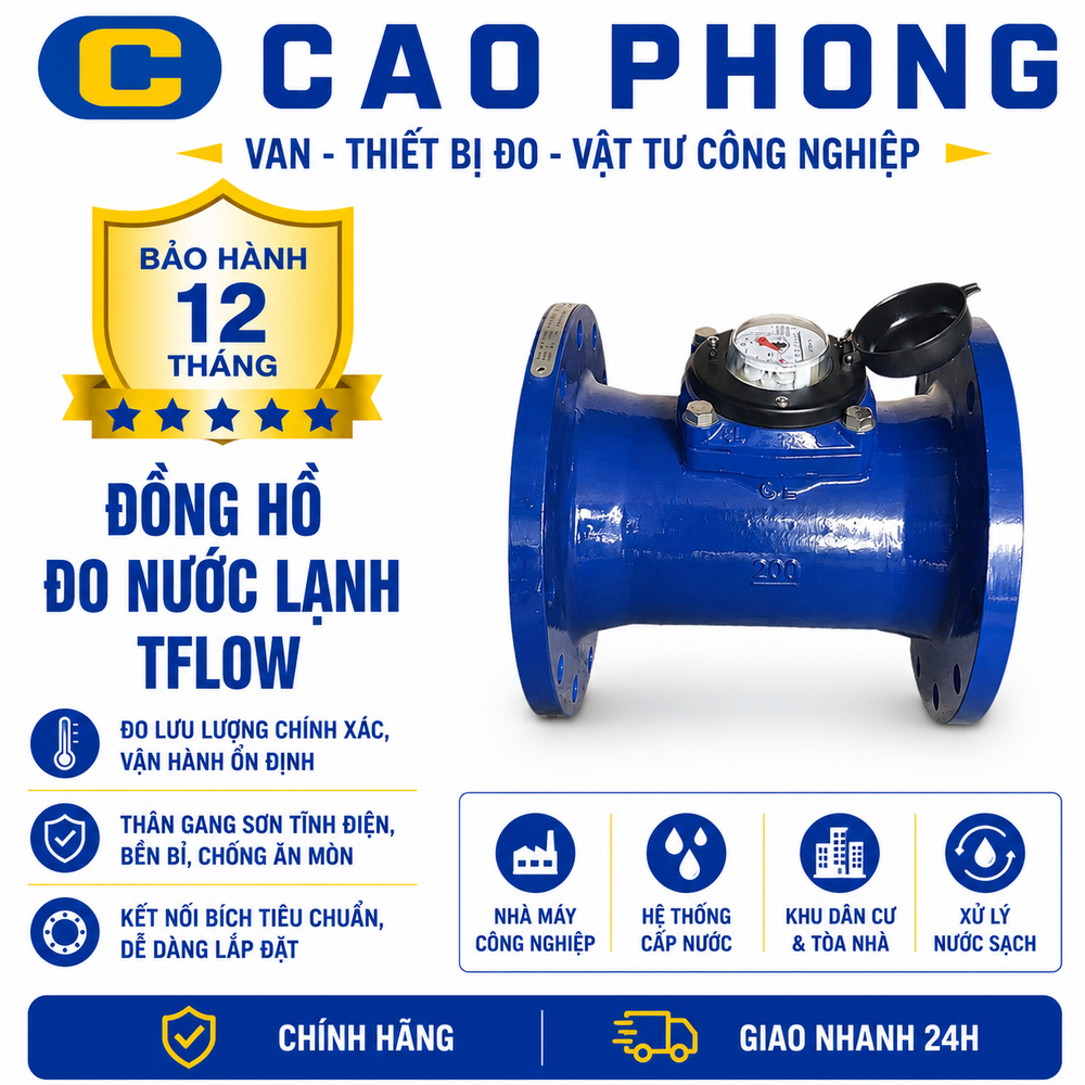 Đồng hồ đo nước lạnh TFlow - Cao Phong Đồng hồ đo nước lạnh TFlow - Cao Phong