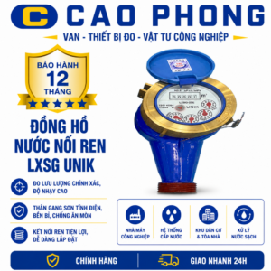 Đồng hồ đo nước nối ren UNIK LXLG chính hãng Taiwan - Cao Phong