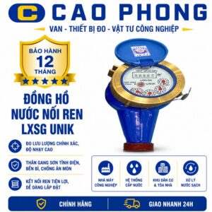 Đồng hồ đo nước nối ren UNIK LXLG chính hãng Taiwan - Cao Phong