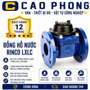 Đồng hồ đo nước UNIK dạng mặt bích - Cao Phong