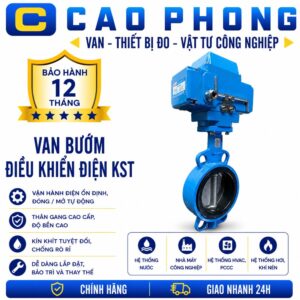 Van bướm điều khiển điện KST - Cao Phong