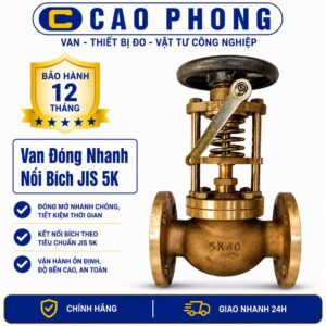 Van đóng nhanh nối bích JIS 5K - Cao Phong