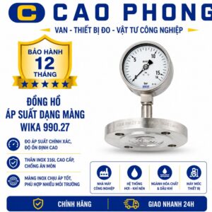 Đồng hồ đo áp suất dạng màng WIKA 990.27 - Cao Phong
