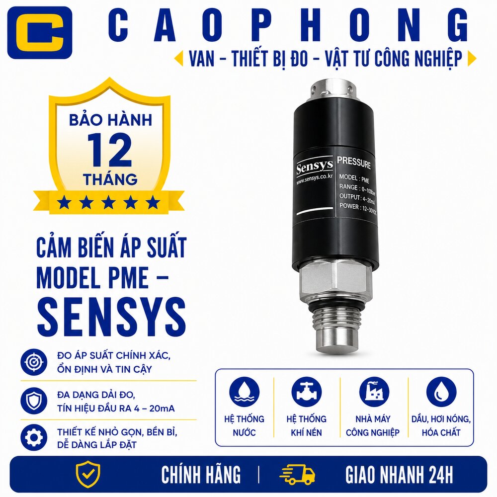 Cảm biến áp suất model PME Sensys - Cao Phong Cảm biến áp suất model PME Sensys - Cao Phong