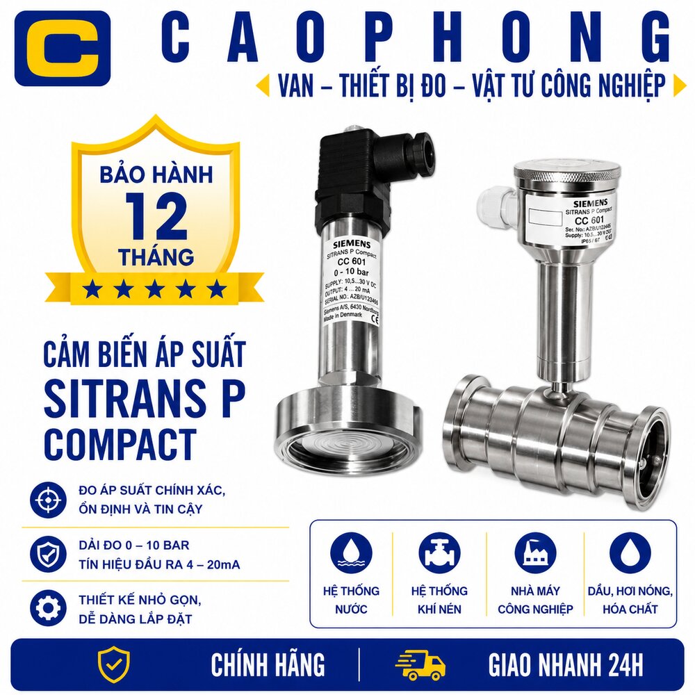 Cảm biến áp suất Sitrans P Compact - Cao Phong Cảm biến áp suất Sitrans P Compact - Cao Phong