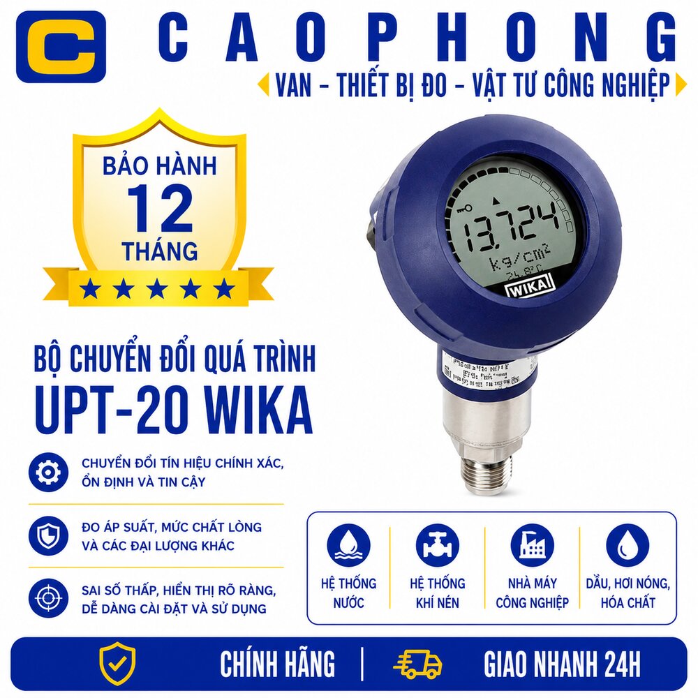 Bộ chuyển đổi quá trình UPT-20 WIKA - Cao Phong Bộ chuyển đổi quá trình UPT-20 WIKA - Cao Phong