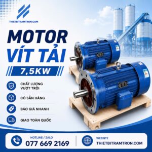 Động Cơ Vít Tải Xi Măng Motor Giảm Tốc 168, 219, 273 chính hãng - Cao Phong