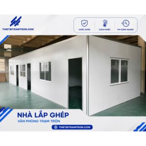 Nhà Lắp Ghép Panel Cabin Điều Khiển Trạm Trộn chính hãng - Cao Phong