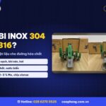Van bi inox 304 hay 316 cho đường ống hóa chất - ảnh thực tế van bi inox tại Cao Phong